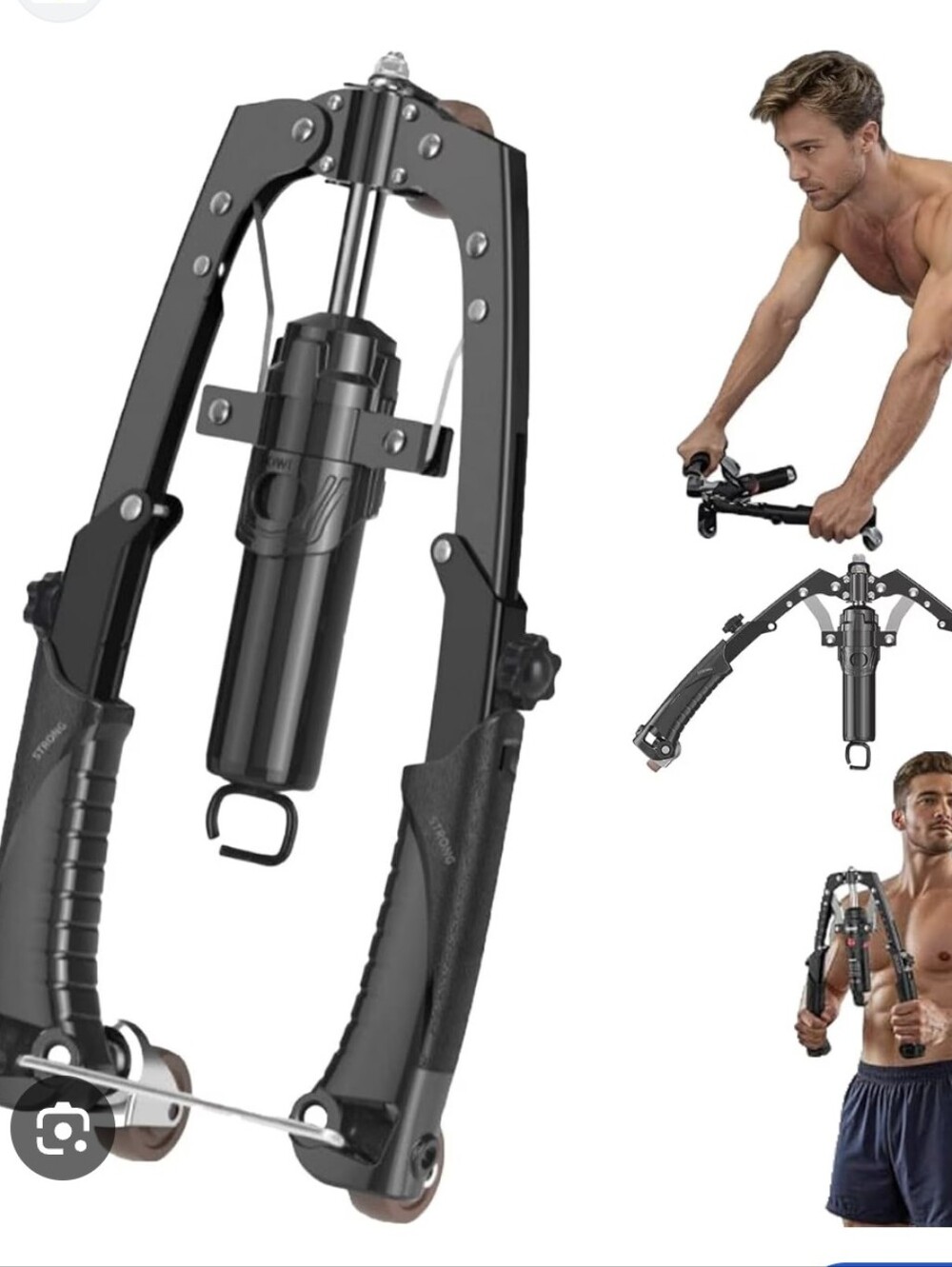 NIB Adjustable Hydraulic Power Roller & Twister Arm Trainer exercise equipment